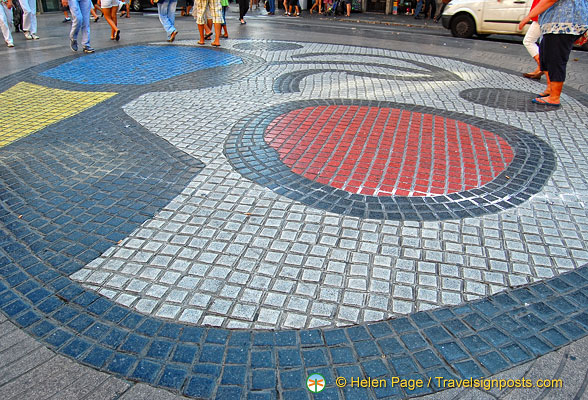 Joan Miro pavement mosaic