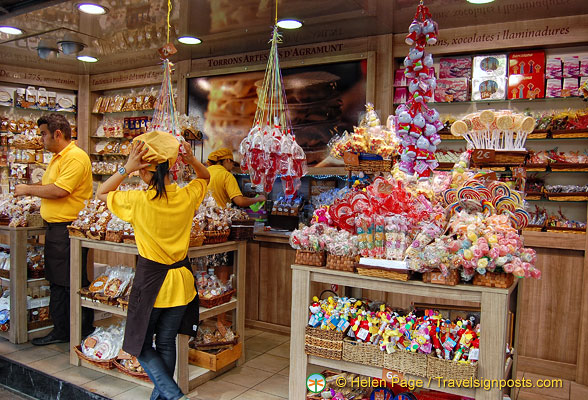 A sweet shop on Las Ramblas