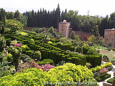 The Alhambra's gardens