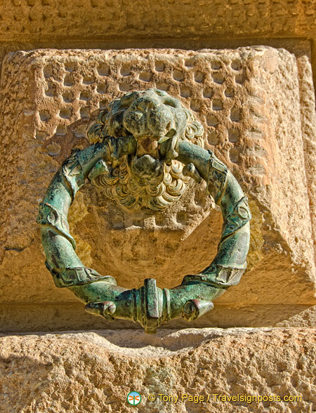Palace of Charles V:  A decorative doorknock