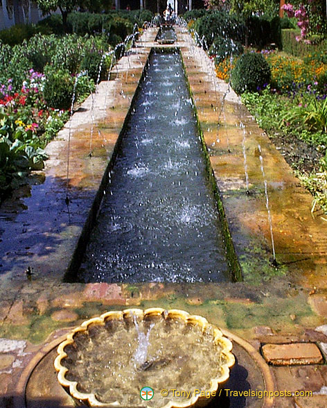 Palace of the Generalife: The Patio de la Acequia of the Main Canal Court