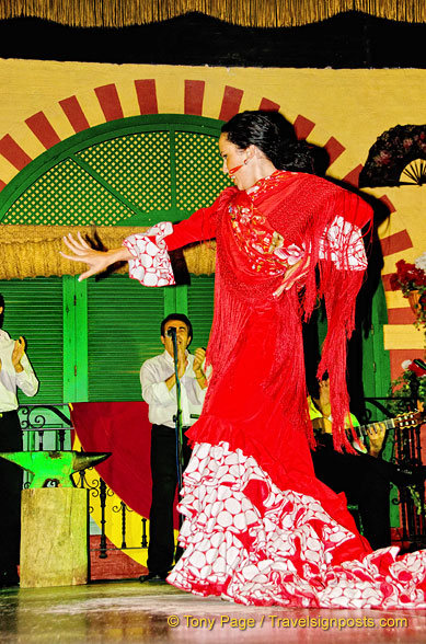 A solo flamenco dance routine