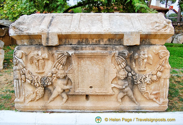 Decorated sarcophagus at Aphrodisias