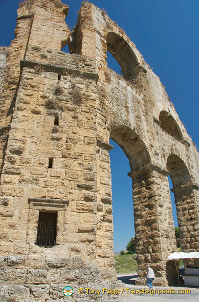 Roman aqueduct in Aspendos