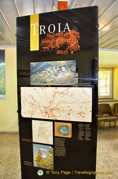 Displays at the Troy archaeological museum