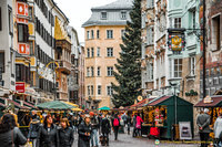 Christmas market stalls along Herzog-Friedrich-Strasse