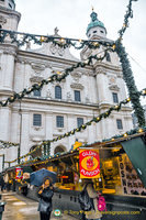 Salzburg Christmas market stalls