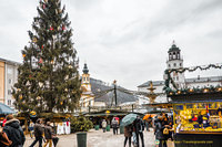 Christkindlmarkt on Salzburg Residenzplatz