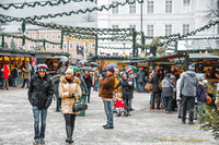 A busy-looking Salzburg Christkindlmarkt