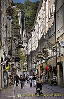 Getreidegasse - Salzburg's most famous shopping street