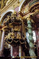 Jesuitenkirche - Ornate pulpit