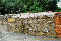 Remnants of a medieval wall in Vienna