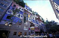 Hundertwasserhaus' higgledy-piggledy apartments 