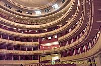 Horseshoe-shaped auditorium of the Staatsoper
