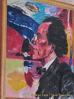 Painting of Mahler in the Gustav Mahler Hall