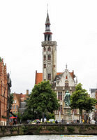 The towering Poortersloge (Merchants' Lodge) on Jan van Eyckplein