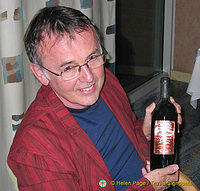 Tony checking out the Bulgarian wines