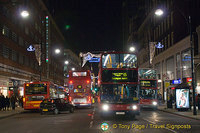 Night lights of Oxford Street