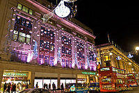 Christmas Lights of Marks & Sparks and Selfridges