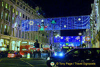 London lights at Christmas