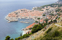 Panoramic view of the Walled City of Dubrovnik