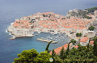 Aerial view of Dubrovnik Old Town