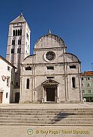 Zadar - Croatia - Church of St. Mary and the Romanesque bell tower.