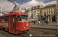 Trams in Jelacic Square