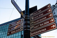 Tourist attractions signpost