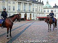 Amalienborg Palace - home of the Danish royal family since 1794