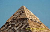 Long gone is the gold that used to cap these peaks.

[The Giza Plateau - The Great Pyramids - Egypt]