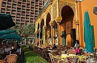 The hotel was fashioned after Spain's Alhambra.[Marriott Hotel - Cairo - Egypt]