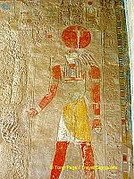 Ra-Harakhty, the sun god
[Temple of Hatshepsut - Deir al-Bahri - Nile River Cruise - Egypt]