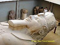 This giant limestone statue of Rameses II is the showpiece
[Temple of Ptah - Mit Rahina village - Memphis - Egypt]