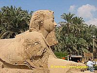 This sphinx is believed to date to the 19th Dynasty.
[Temple of Ptah - Mit Rahina village - Memphis - Egypt]
