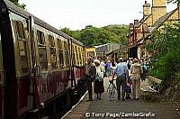 The railways enabled crowds of workers to visit the area - Haverthwaite Steam Railway