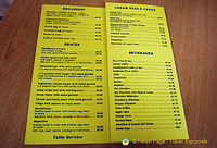 Old Police Station Cafe menu