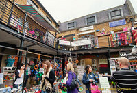 Camden Markets - Me, checking out the stalls