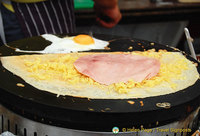 Camden Markets - Ham and egg pancake