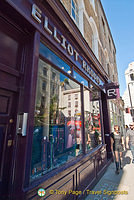Elliot Rhodes shop front at 79 Long Acre in Covent Garden