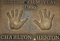 Charton Heston handprint