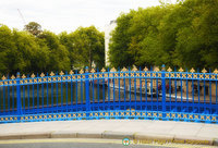 Attractive Blue and gold railings