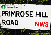 Primrose Hill Road sign
