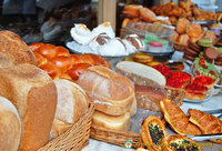 Delicious pastries and bread