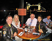 Dinner with Linda and Neil in London