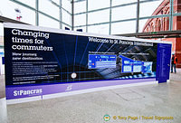 St Pancras welcome board