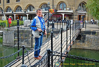 Tony on Telford's footbridge