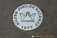 Silver Jubilee Walkway marker