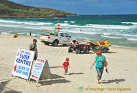 Porthmeor Beach is manned by lifeguards