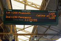At Plymouth Station, waiting for our train to St Ives